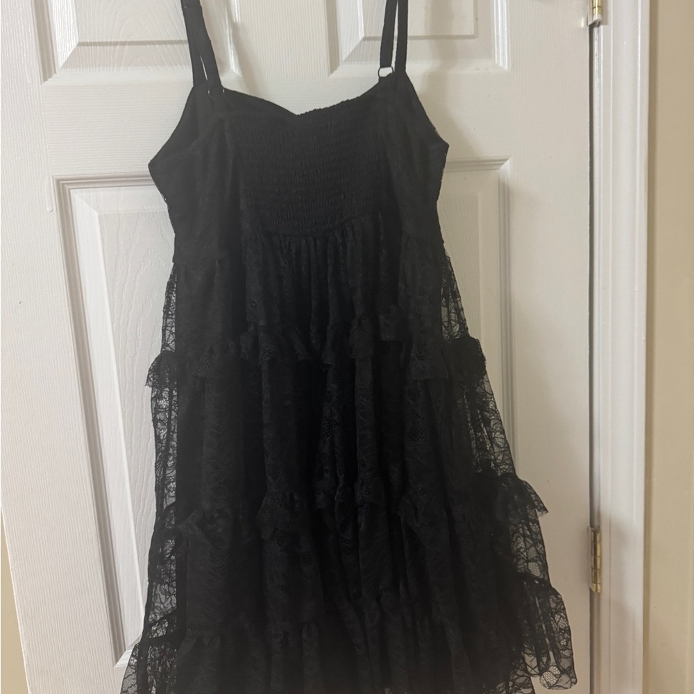 Torrid Deep Black Lace Dress